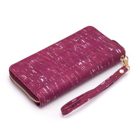 Eco Friendly Vegan Cork Ladies Wristlet Wallet