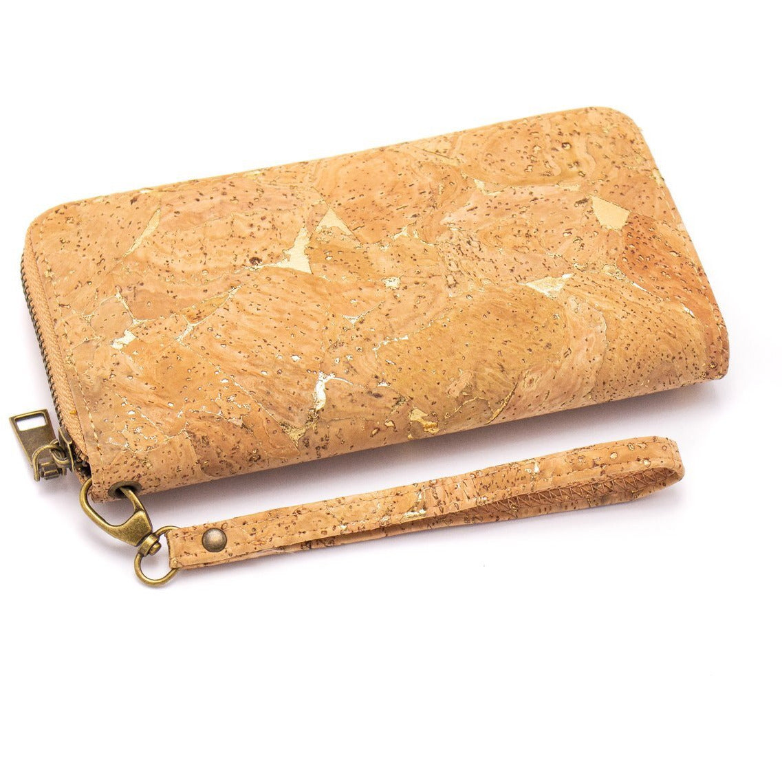 Eco Friendly Vegan Cork Ladies Wristlet Wallet