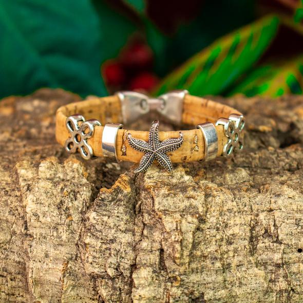 Starfish Natural Cork Bracelet