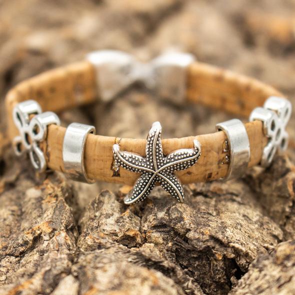 Starfish Natural Cork Bracelet